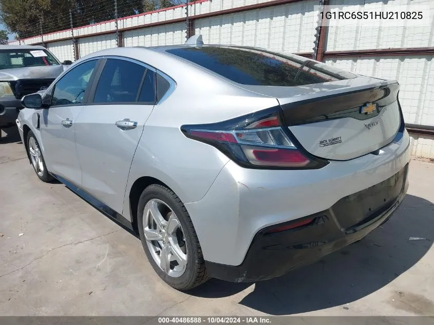 2017 Chevrolet Volt Lt VIN: 1G1RC6S51HU210825 Lot: 40486588