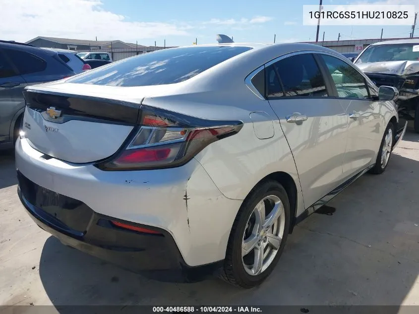 2017 Chevrolet Volt Lt VIN: 1G1RC6S51HU210825 Lot: 40486588