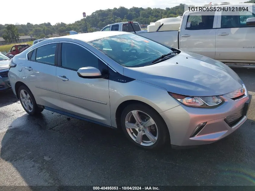 2017 Chevrolet Volt Lt VIN: 1G1RC6S52HU121894 Lot: 40495053