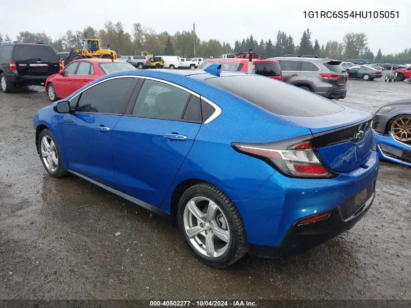 2017 Chevrolet Volt Lt VIN: 1G1RC6S54HU105051 Lot: 40502277