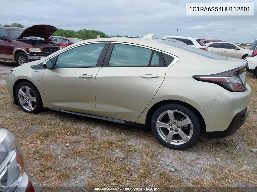 2017 Chevrolet Volt Lt VIN: 1G1RA6S54HU112801 Lot: 40504447