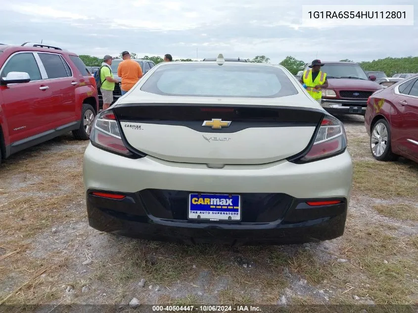 2017 Chevrolet Volt Lt VIN: 1G1RA6S54HU112801 Lot: 40504447