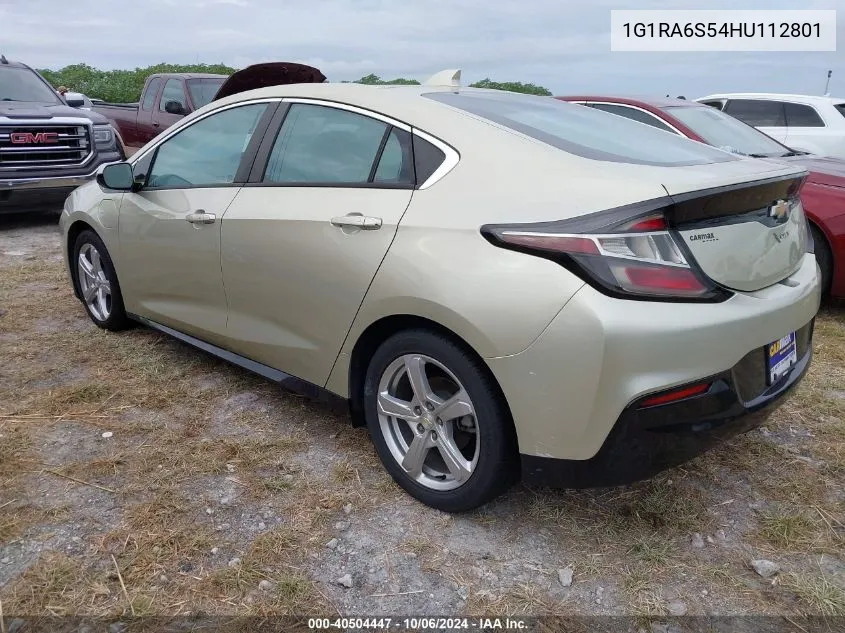 1G1RA6S54HU112801 2017 Chevrolet Volt Lt