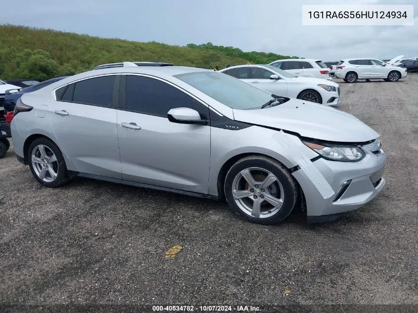 2017 Chevrolet Volt Lt VIN: 1G1RA6S56HU124934 Lot: 40534782