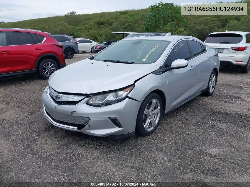 2017 Chevrolet Volt Lt VIN: 1G1RA6S56HU124934 Lot: 40534782