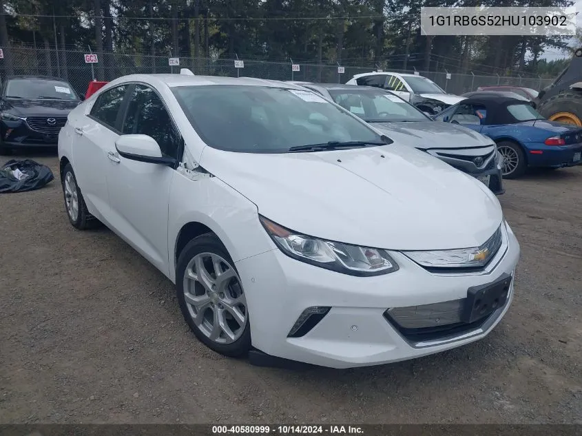 2017 Chevrolet Volt Premier VIN: 1G1RB6S52HU103902 Lot: 40580999