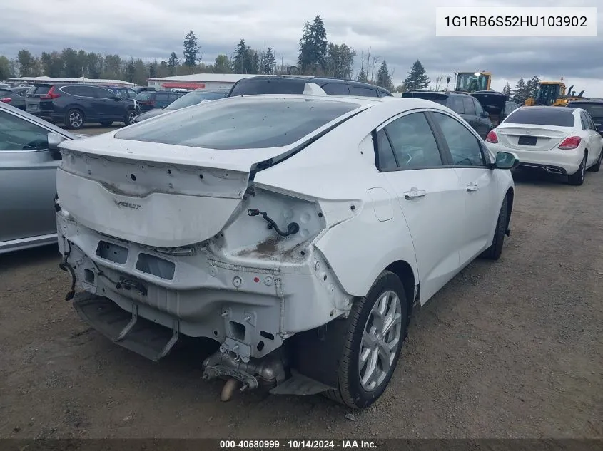 2017 Chevrolet Volt Premier VIN: 1G1RB6S52HU103902 Lot: 40580999