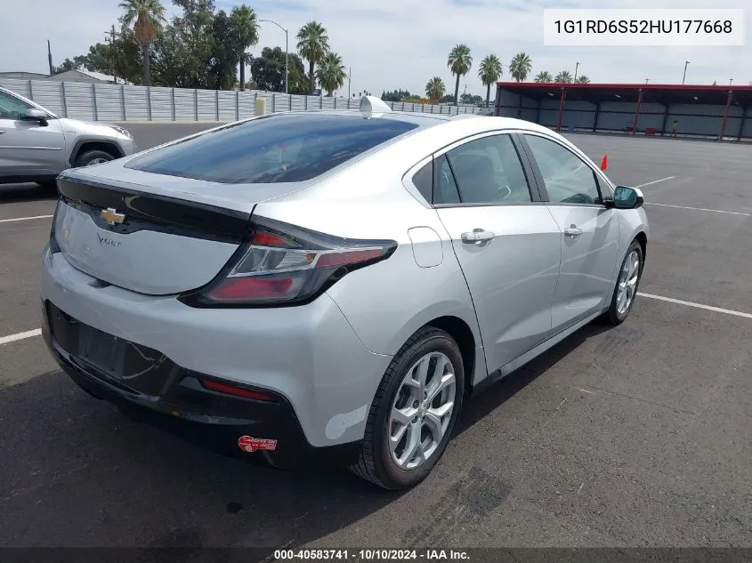 2017 Chevrolet Volt Premier VIN: 1G1RD6S52HU177668 Lot: 40583741