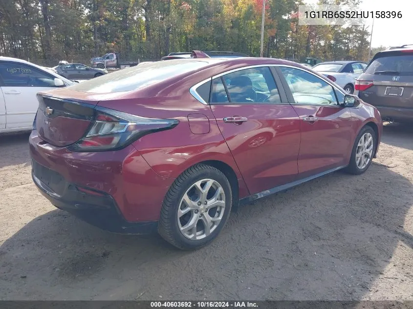 2017 Chevrolet Volt Premier VIN: 1G1RB6S52HU158396 Lot: 40603692