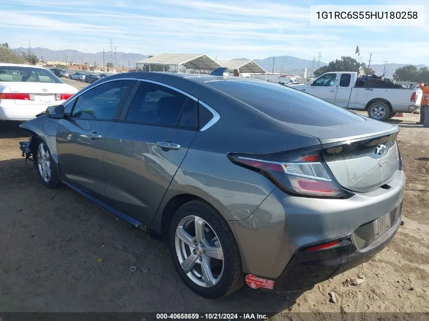 2017 Chevrolet Volt Lt VIN: 1G1RC6S55HU180258 Lot: 40658659