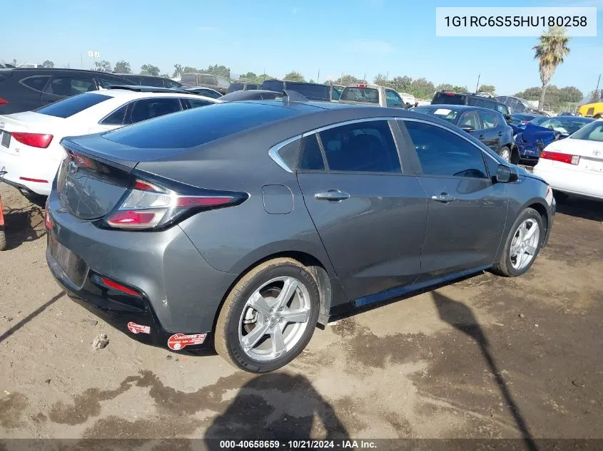 2017 Chevrolet Volt Lt VIN: 1G1RC6S55HU180258 Lot: 40658659