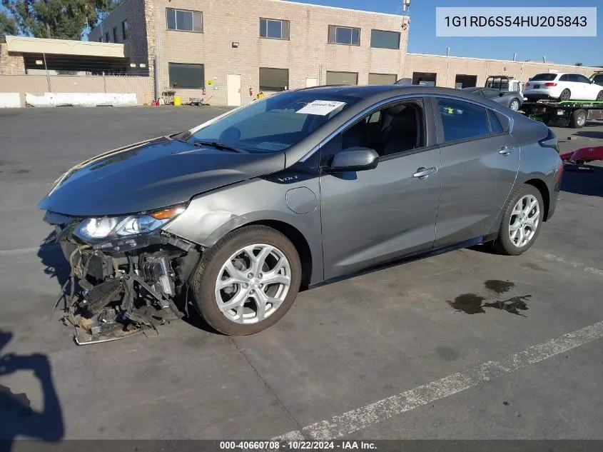 2017 Chevrolet Volt Premier VIN: 1G1RD6S54HU205843 Lot: 40660708