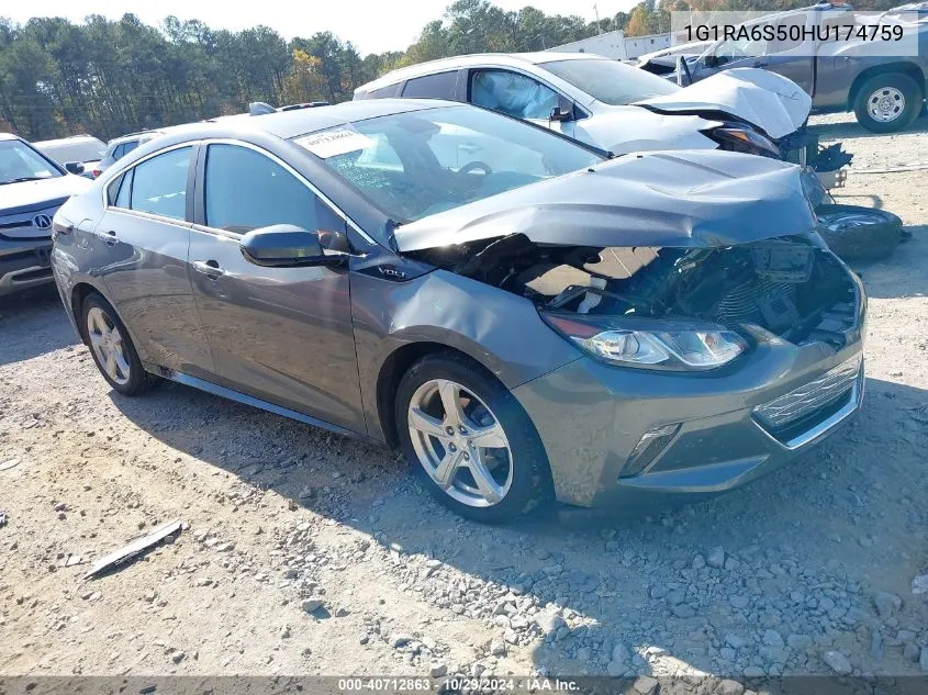 2017 Chevrolet Volt Lt VIN: 1G1RA6S50HU174759 Lot: 40712863