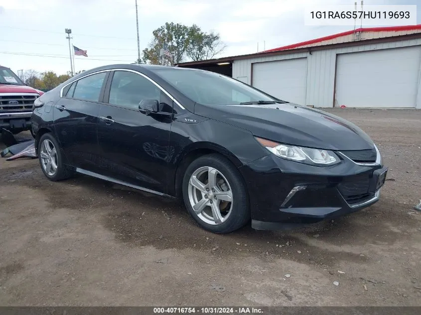 2017 Chevrolet Volt Lt VIN: 1G1RA6S57HU119693 Lot: 40716754