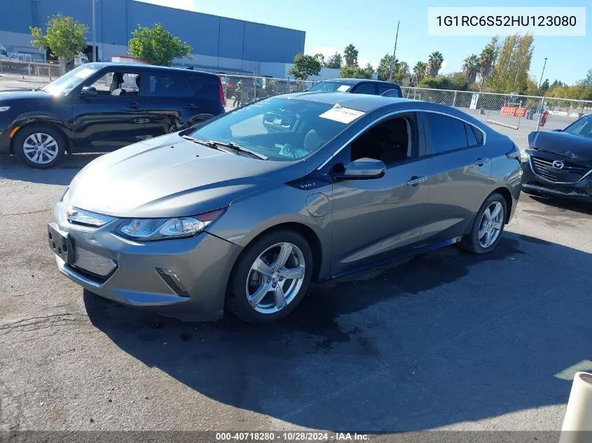 2017 Chevrolet Volt Lt VIN: 1G1RC6S52HU123080 Lot: 40718280