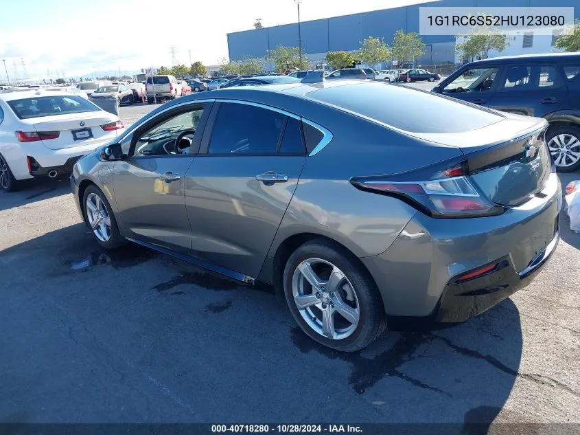 2017 Chevrolet Volt Lt VIN: 1G1RC6S52HU123080 Lot: 40718280