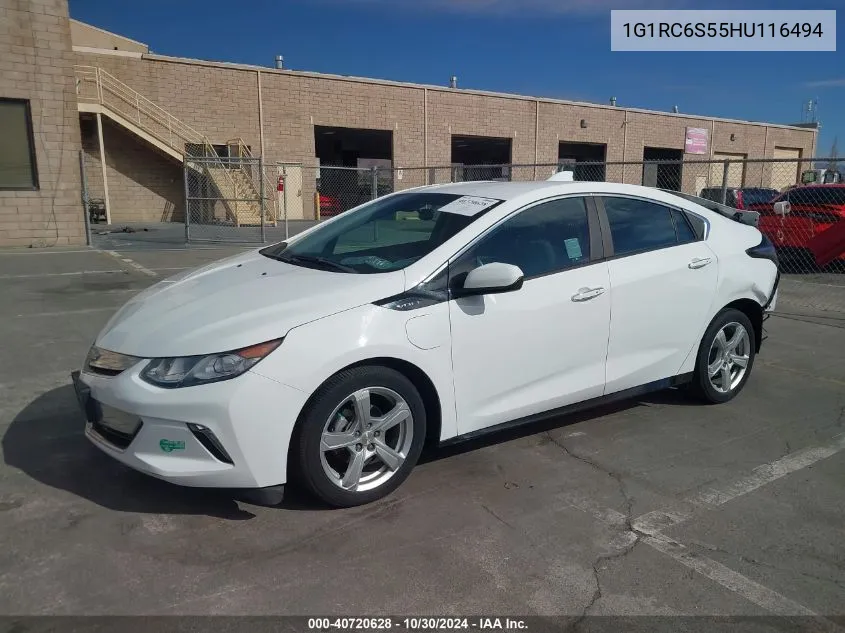 2017 Chevrolet Volt Lt VIN: 1G1RC6S55HU116494 Lot: 40720628