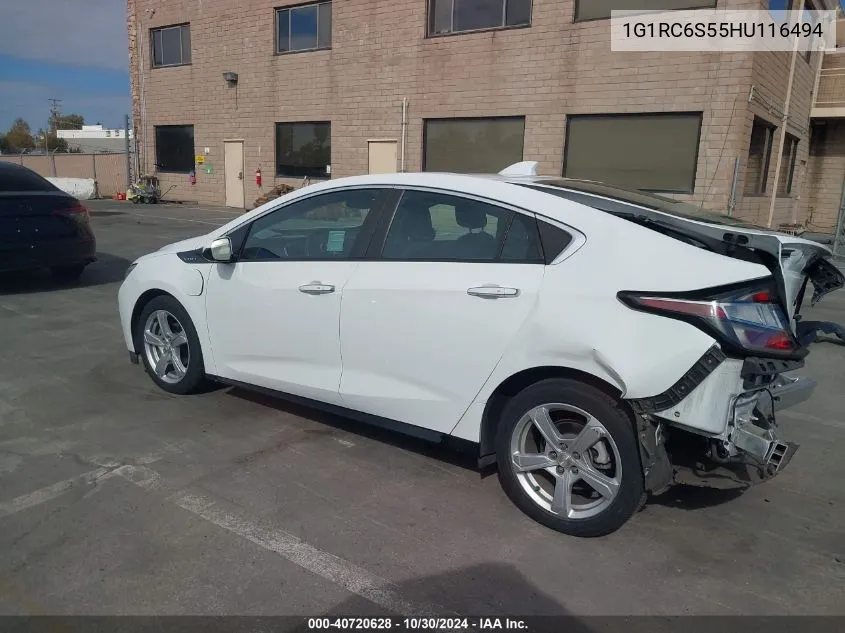 2017 Chevrolet Volt Lt VIN: 1G1RC6S55HU116494 Lot: 40720628