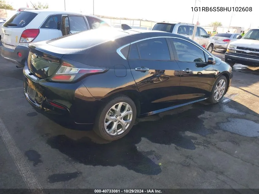 2017 Chevrolet Volt Premier VIN: 1G1RB6S58HU102608 Lot: 40733081