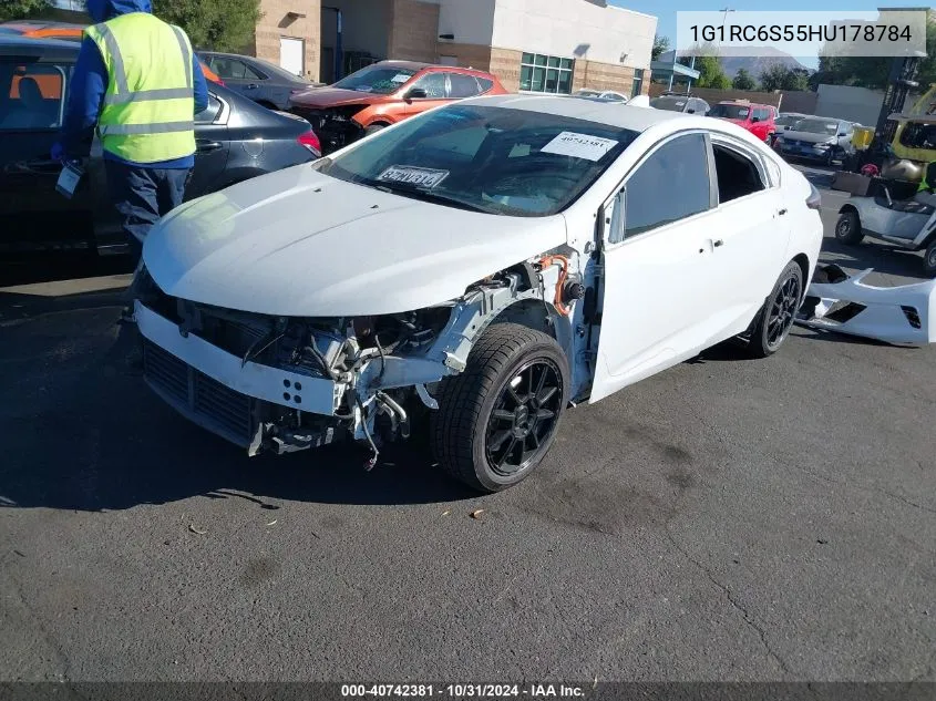 2017 Chevrolet Volt Lt VIN: 1G1RC6S55HU178784 Lot: 40742381