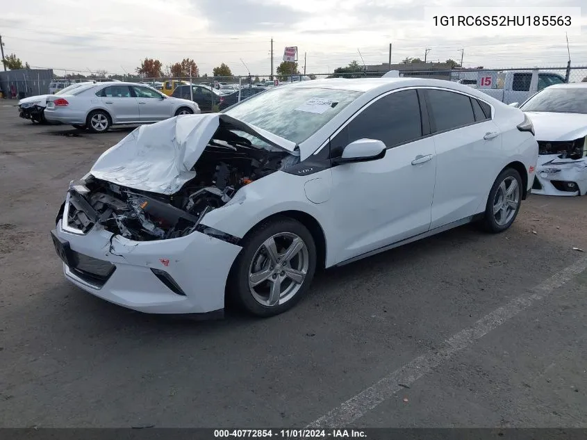 2017 Chevrolet Volt Lt VIN: 1G1RC6S52HU185563 Lot: 40772854