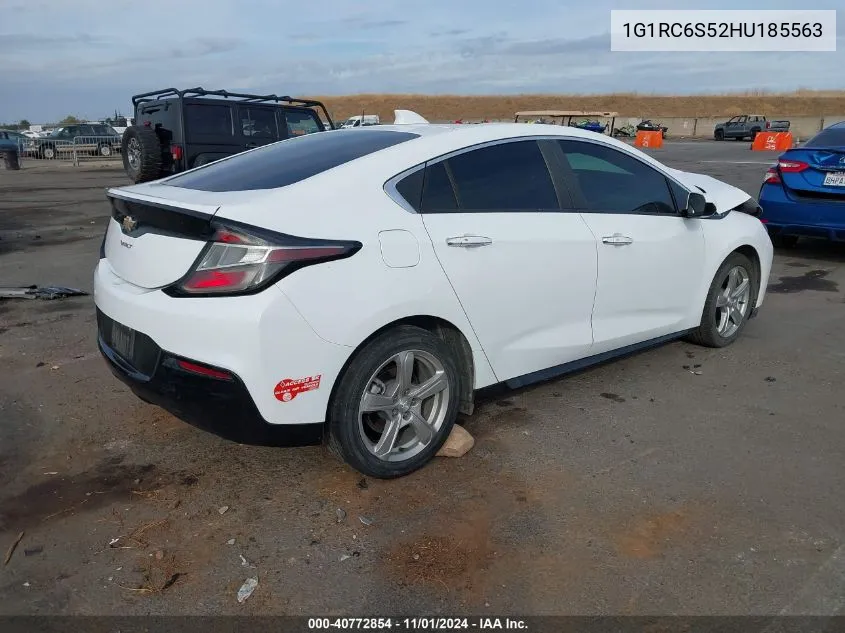 2017 Chevrolet Volt Lt VIN: 1G1RC6S52HU185563 Lot: 40772854