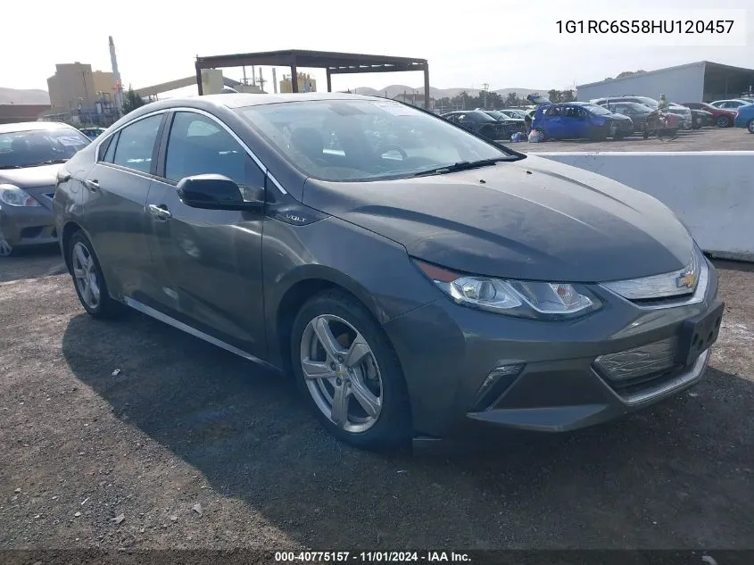 2017 Chevrolet Volt Lt VIN: 1G1RC6S58HU120457 Lot: 40775157