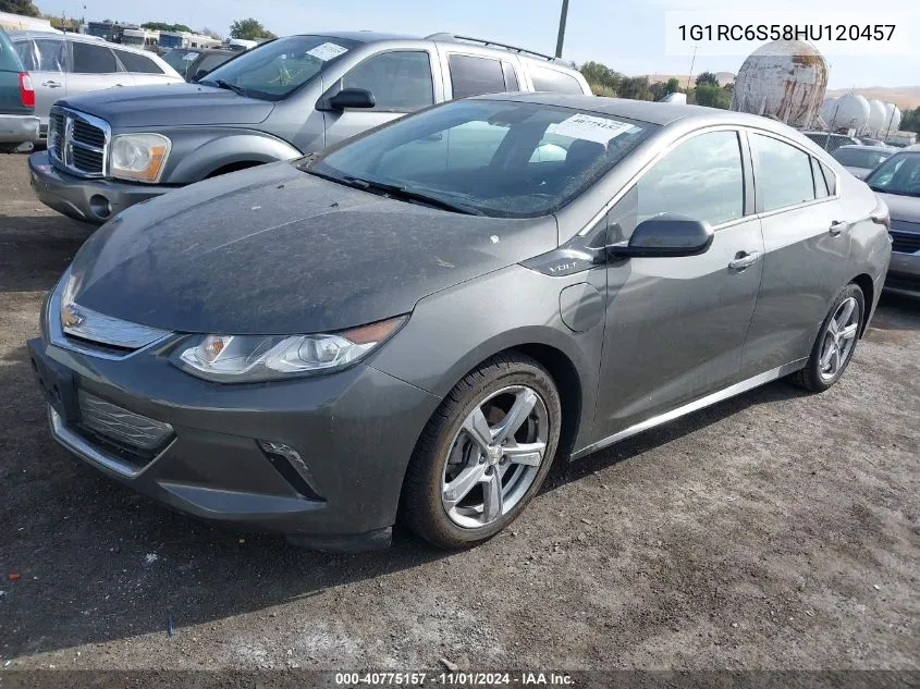 2017 Chevrolet Volt Lt VIN: 1G1RC6S58HU120457 Lot: 40775157