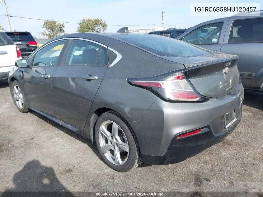 2017 Chevrolet Volt Lt VIN: 1G1RC6S58HU120457 Lot: 40775157