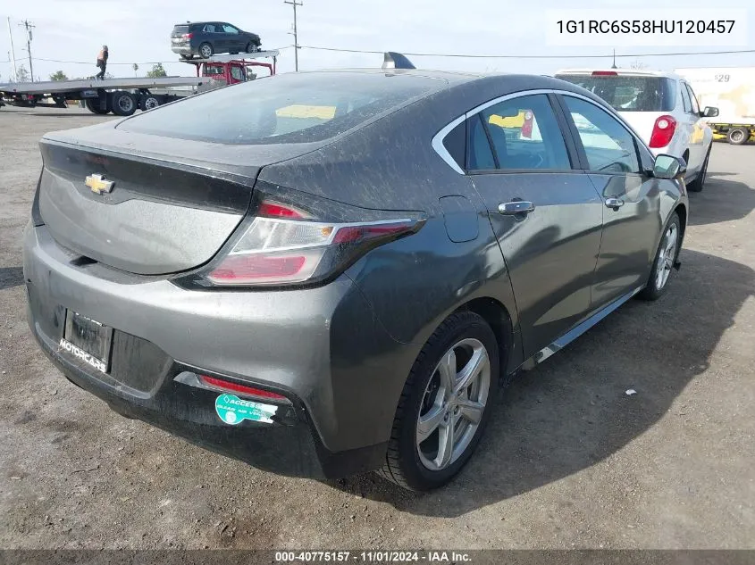 2017 Chevrolet Volt Lt VIN: 1G1RC6S58HU120457 Lot: 40775157