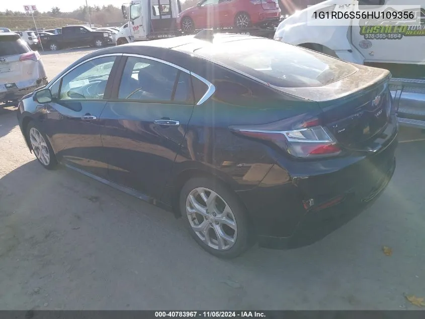 2017 Chevrolet Volt Premier VIN: 1G1RD6S56HU109356 Lot: 40783967