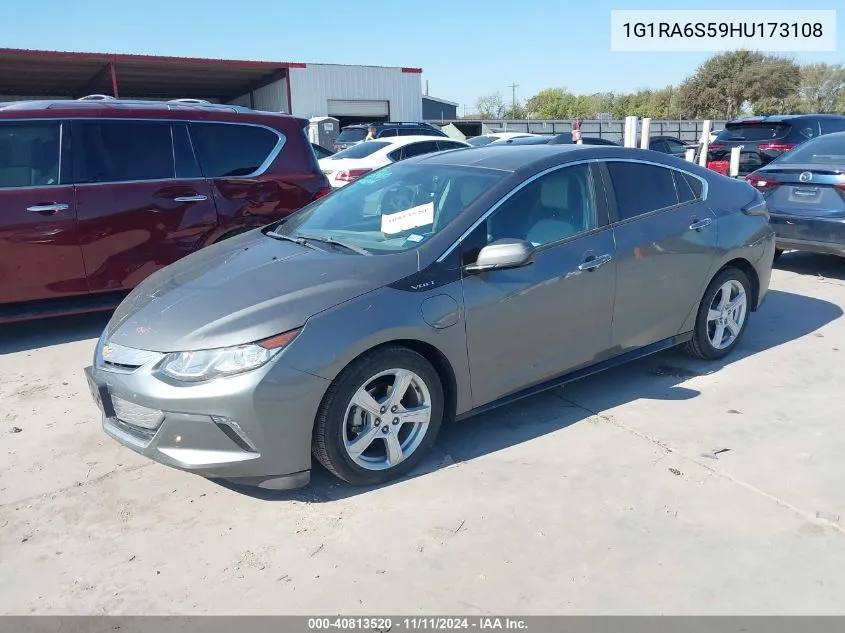 2017 Chevrolet Volt Lt VIN: 1G1RA6S59HU173108 Lot: 40813520