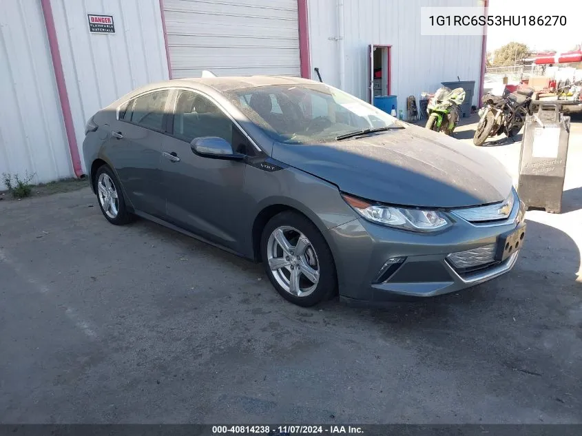 2017 Chevrolet Volt Lt VIN: 1G1RC6S53HU186270 Lot: 40814238