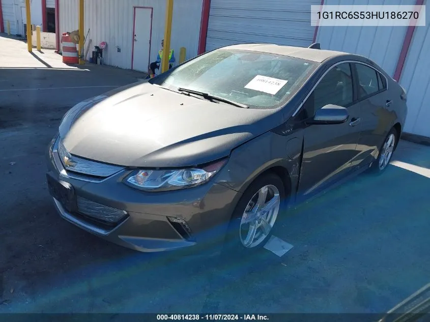 2017 Chevrolet Volt Lt VIN: 1G1RC6S53HU186270 Lot: 40814238