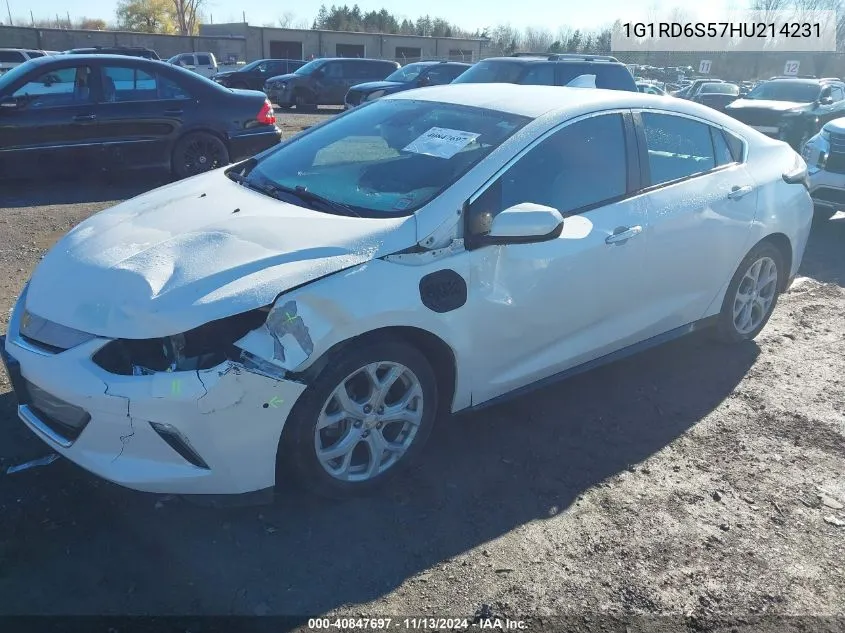 2017 Chevrolet Volt Premier VIN: 1G1RD6S57HU214231 Lot: 40847697