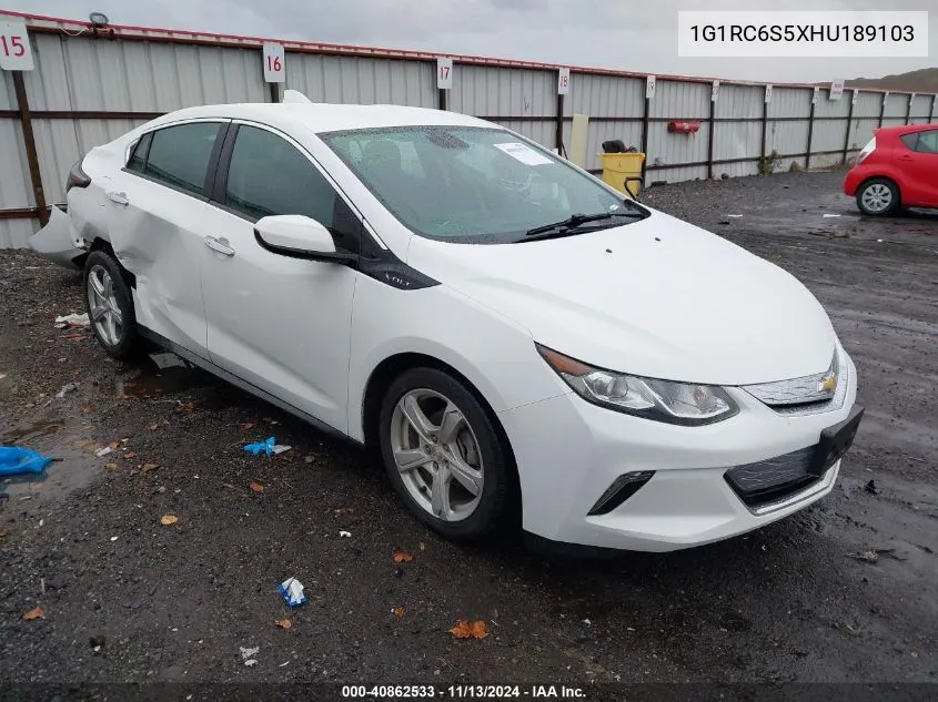 2017 Chevrolet Volt Lt VIN: 1G1RC6S5XHU189103 Lot: 40862533