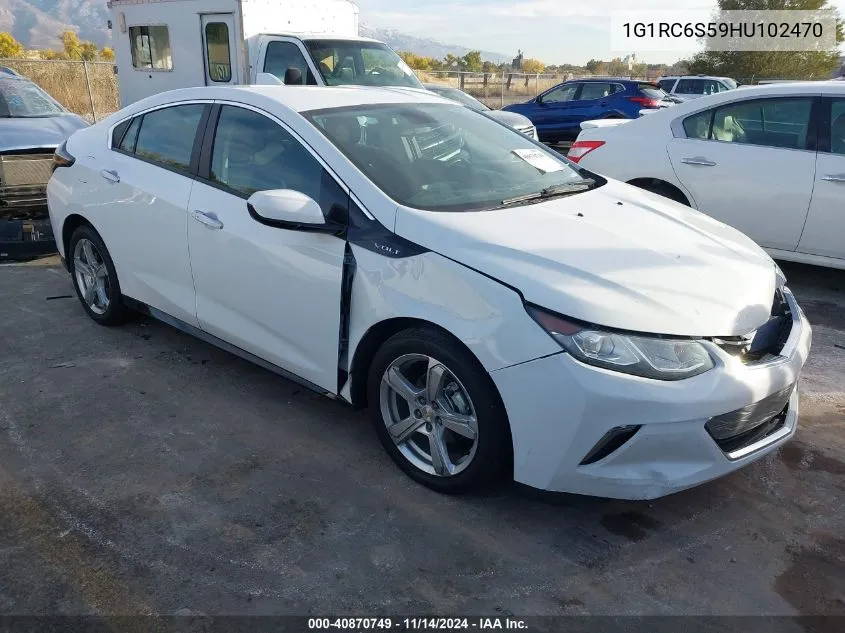 2017 Chevrolet Volt Lt VIN: 1G1RC6S59HU102470 Lot: 40870749