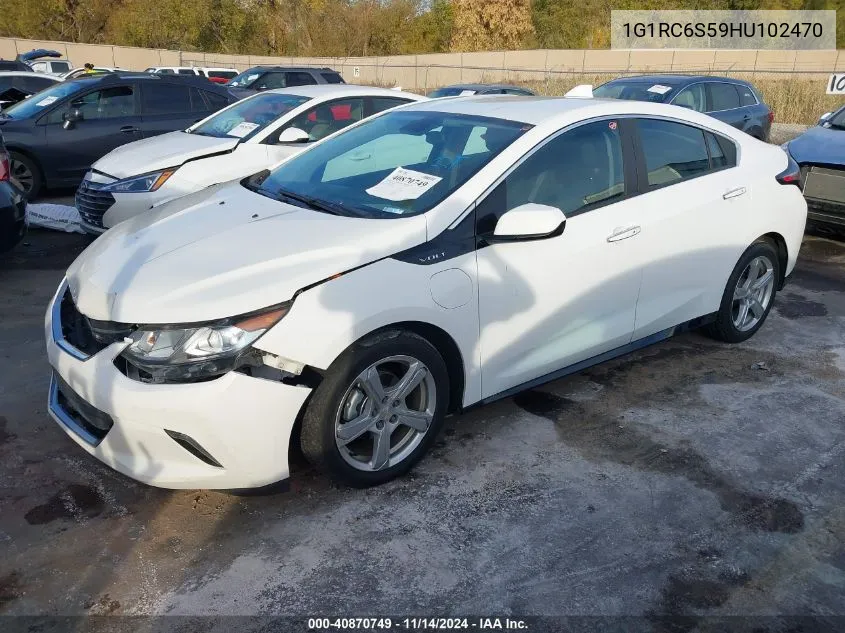 2017 Chevrolet Volt Lt VIN: 1G1RC6S59HU102470 Lot: 40870749