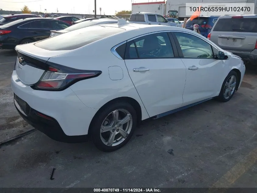 2017 Chevrolet Volt Lt VIN: 1G1RC6S59HU102470 Lot: 40870749