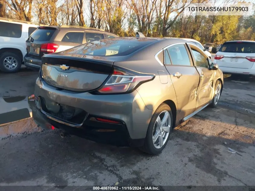 2017 Chevrolet Volt Lt VIN: 1G1RA6S56HU179903 Lot: 40870962