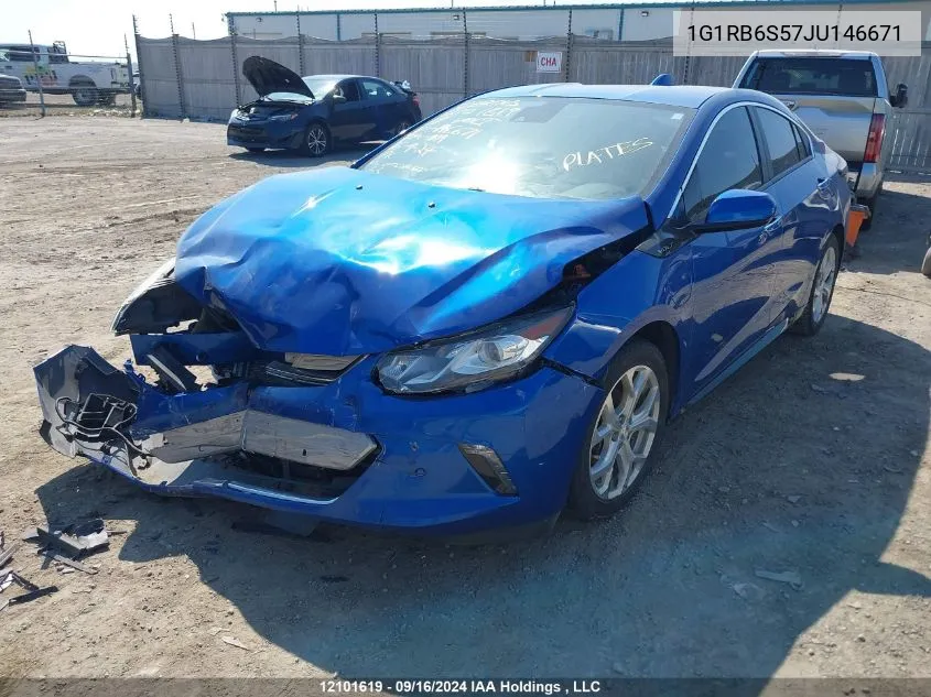 2018 Chevrolet Volt VIN: 1G1RB6S57JU146671 Lot: 12101619