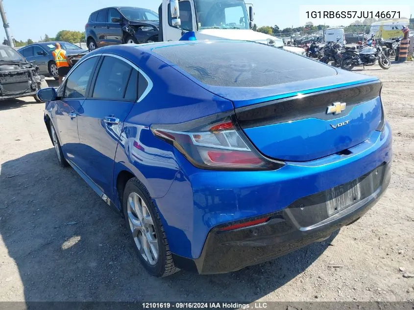 2018 Chevrolet Volt VIN: 1G1RB6S57JU146671 Lot: 12101619