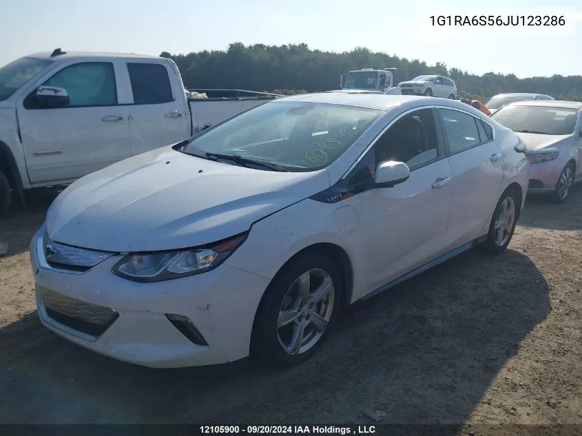 2018 Chevrolet Volt Lt VIN: 1G1RA6S56JU123286 Lot: 12105900