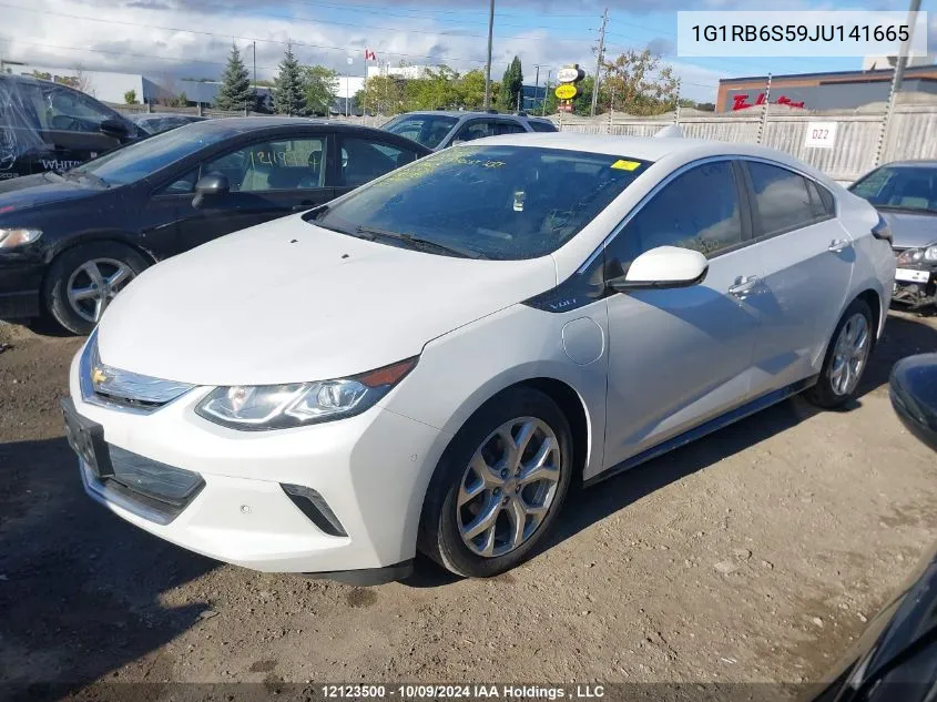 2018 Chevrolet Volt VIN: 1G1RB6S59JU141665 Lot: 12123500