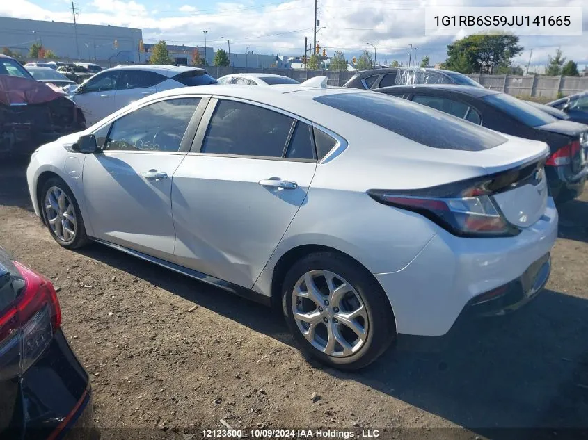 2018 Chevrolet Volt VIN: 1G1RB6S59JU141665 Lot: 12123500