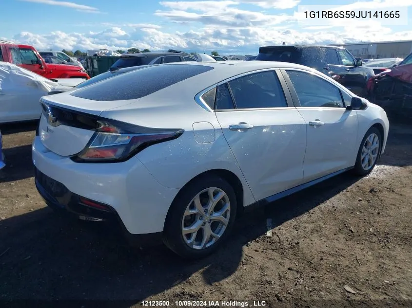 2018 Chevrolet Volt VIN: 1G1RB6S59JU141665 Lot: 12123500