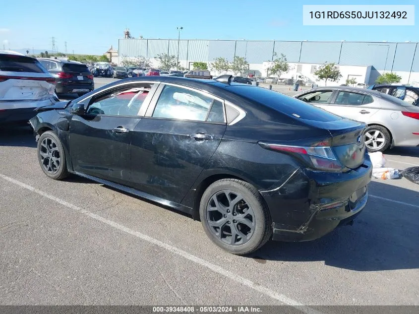 2018 Chevrolet Volt Premier VIN: 1G1RD6S50JU132492 Lot: 39348408