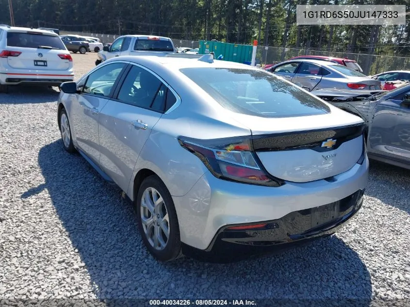 2018 Chevrolet Volt Premier VIN: 1G1RD6S50JU147333 Lot: 40034226