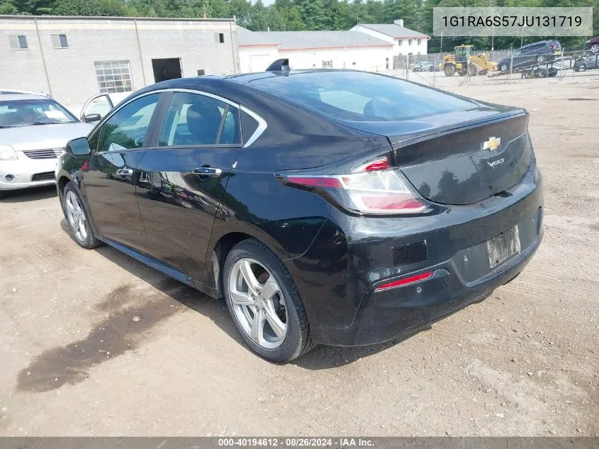 2018 Chevrolet Volt Lt VIN: 1G1RA6S57JU131719 Lot: 40194612