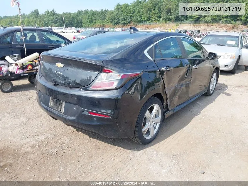 2018 Chevrolet Volt Lt VIN: 1G1RA6S57JU131719 Lot: 40194612